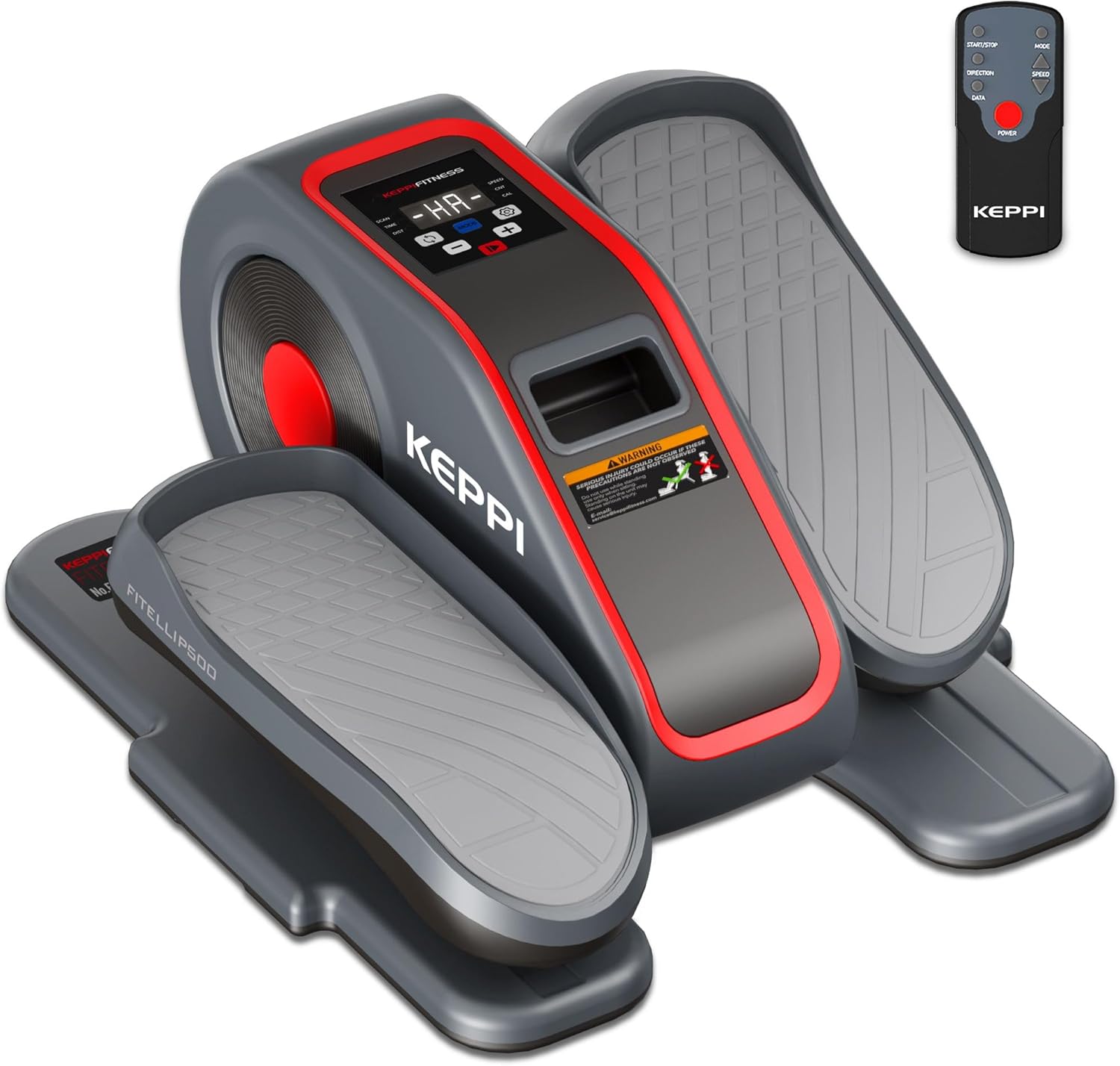 KeppiFitness Under Desk Elliptical Machine, Ellipse Leg Exerciser for Home Equipment, Mini Elliptical Machine for Seniors, Electric Seated Pedal Exerciser for Leg Exercise with Remote Control