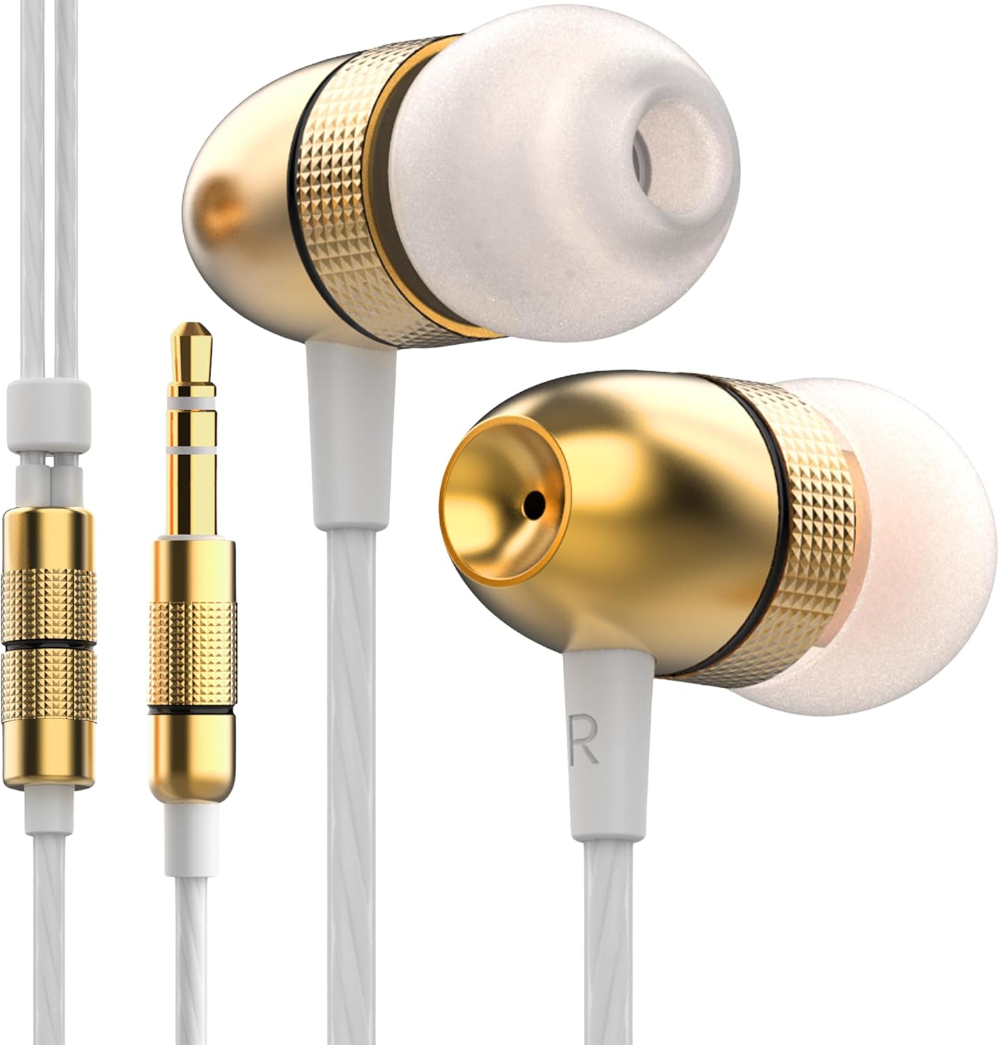 Betron ELR50 Earphones Wired In-Ear Headphones | 3.5mm Jack, Tangle-Free Cable, Deep Bass Sound, Noise Isolation