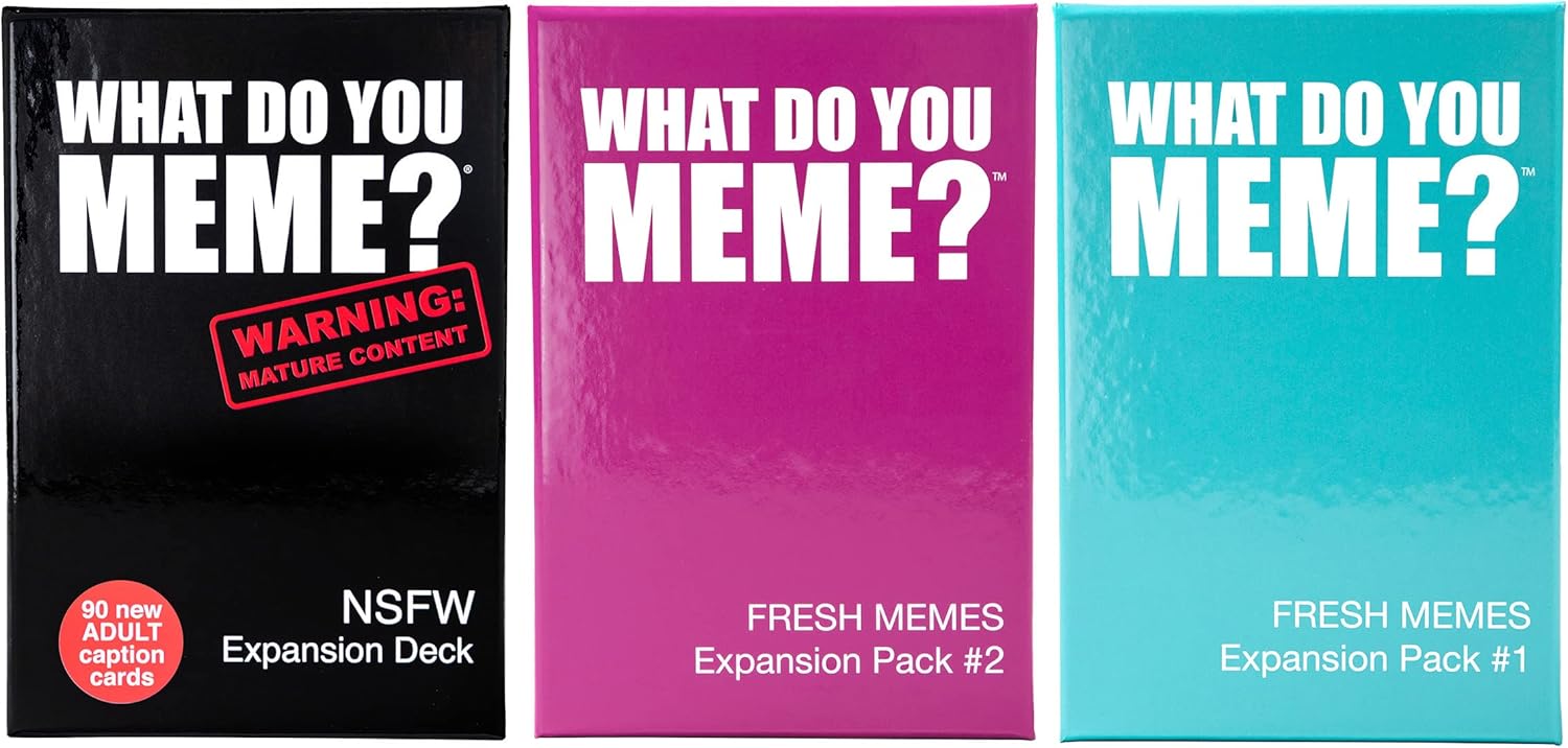 WHAT DO YOU MEME? The Ultimate Expansion Pack Bundle - Adult Card Games for Game Night