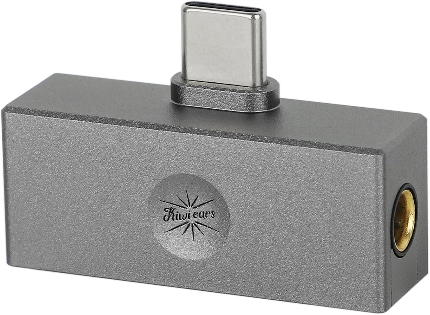 Linsoul Kiwi Ears Allegro Mini Portable IEM DAC, in Ear Monitor Amplifier, USB C to 3.5/4.4mm Output, with Custom Chip, High Resolution 32bit/384kHz, HiFi Earbuds Amp for Phone/PC (Titanium)