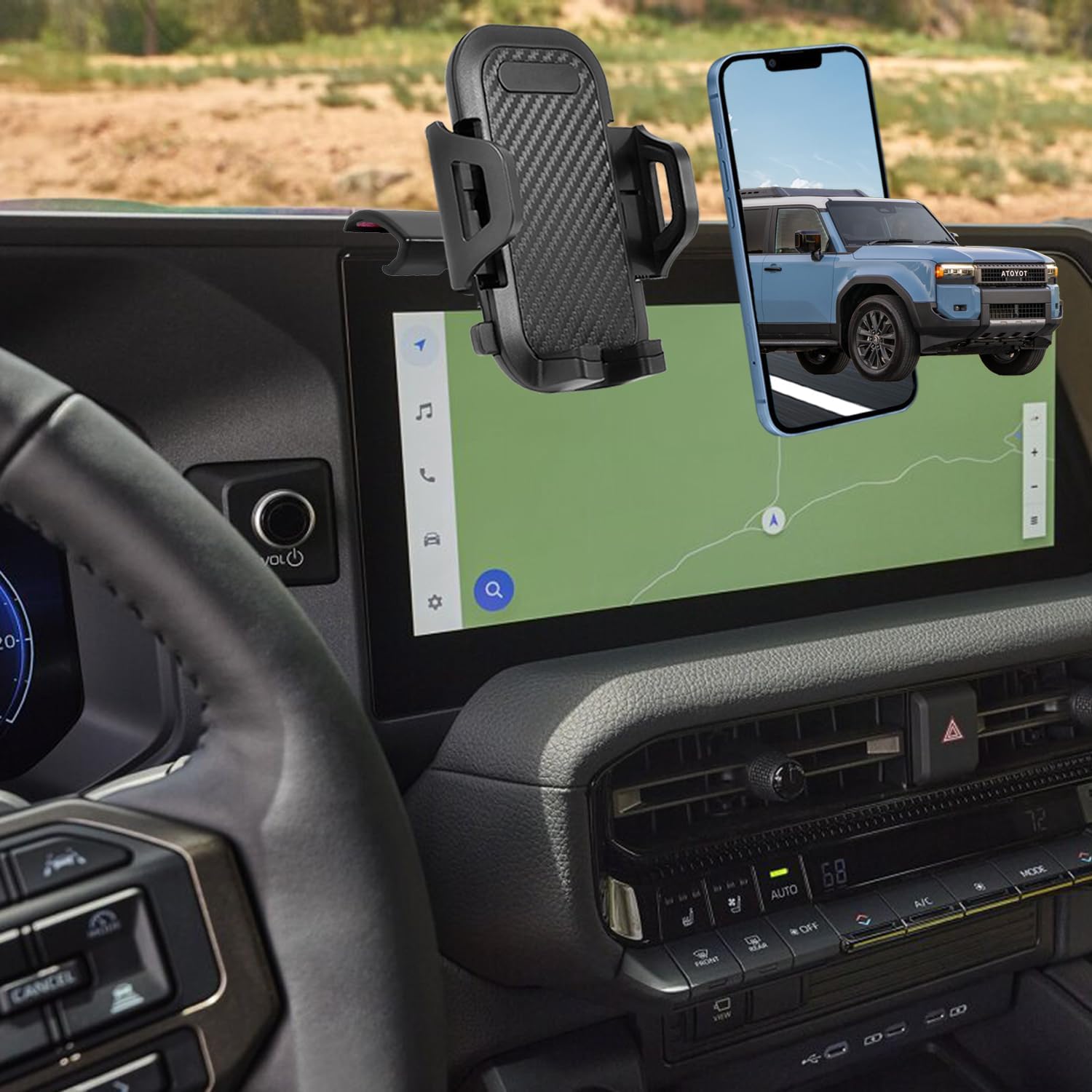 Toyota Land Cruiser Phone Mount Made for 2024 to Present Toyota Land Cruiser 2025 Toyota Land Cruiser Accessories OEM-Approved Design