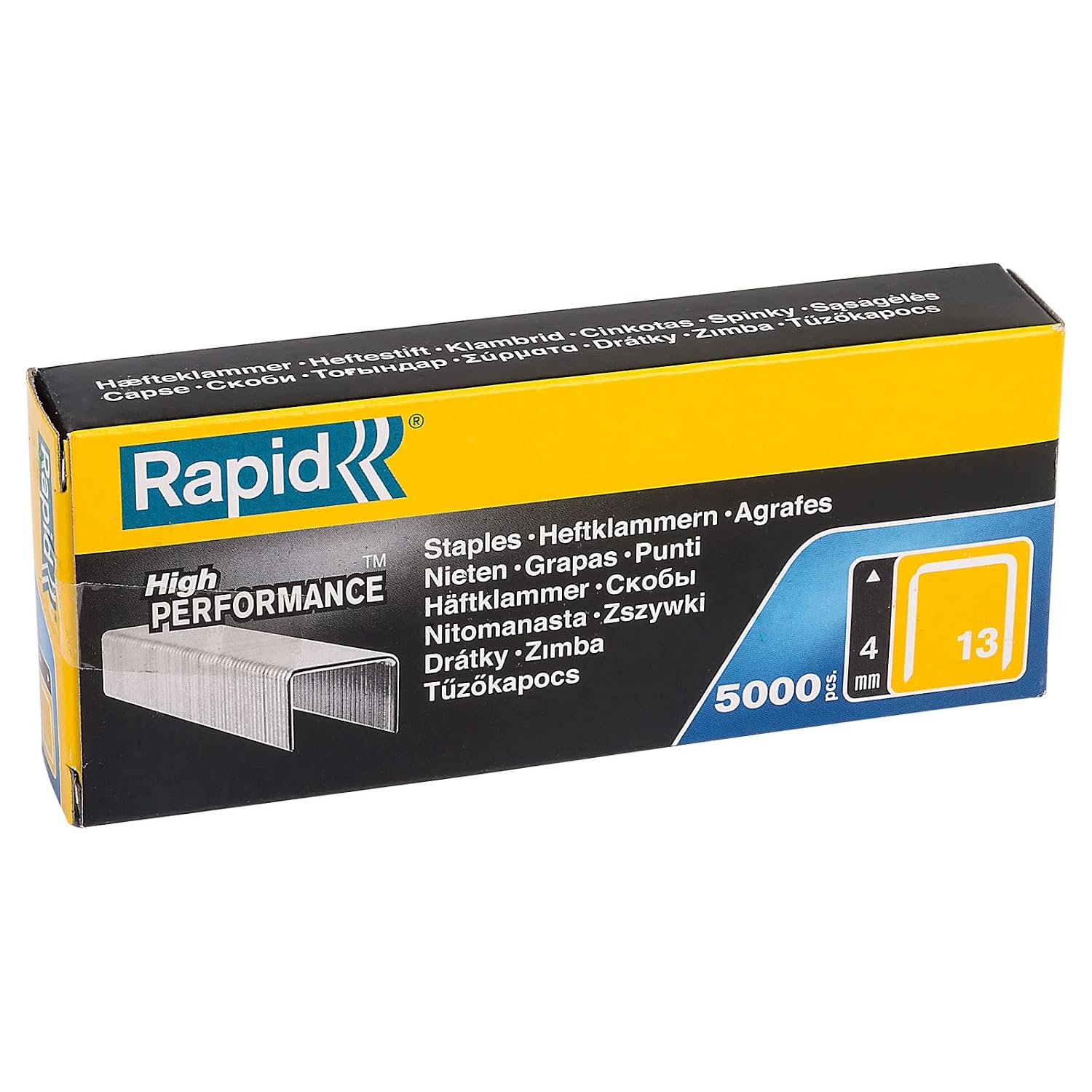 Rapid 13/4 Staples R13 and R23 and R19 4mm Shank Length [Pack of 5000]