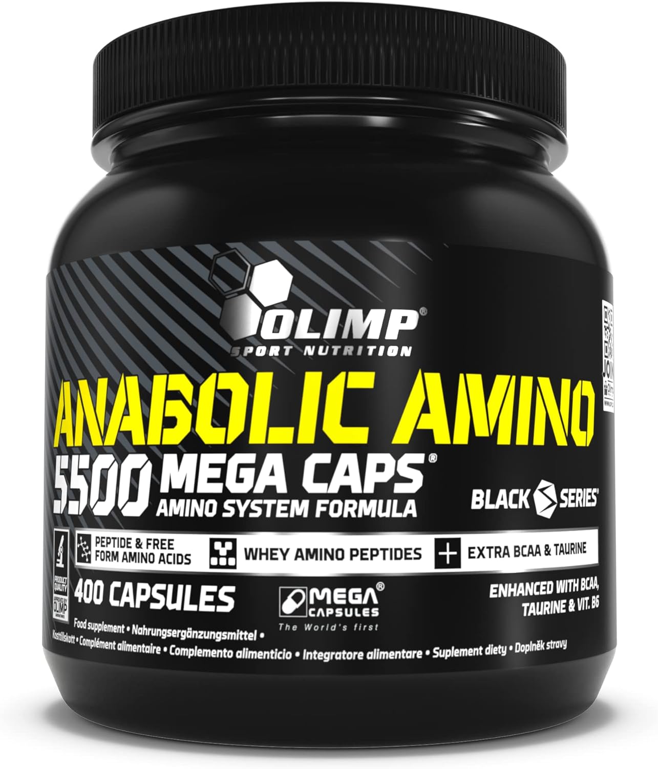 OLIMP SPORT NUTRITION Olimp Labs Anabolic Amino 5500 Mega Capsules - Pack of 400 Capsules 24743
