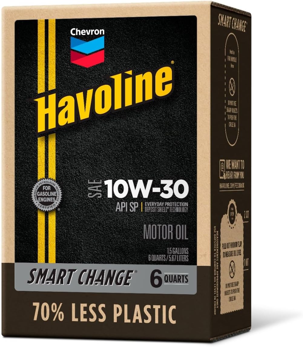 Motor Oil 10w30 Smart Change Engine Oil, 10W-30, 6 Quarts, Pack of 1