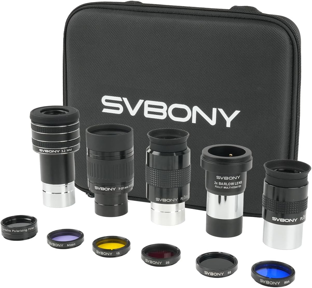 Svbony SV233 Telescope Accessory Kit for Adults, Deluxe Eyepiece Kit