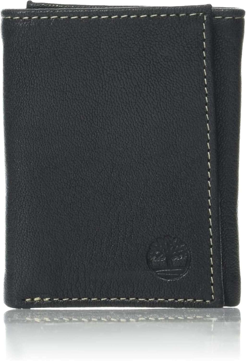 Timberland Men's Genuine Leather Rfid Blocking Trifold Wallet, Black, One Size