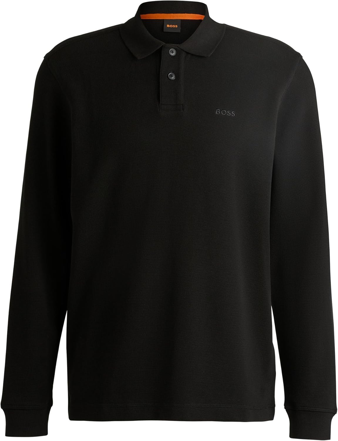BOSS Mens Petempestolong Logo-Detail Polo Shirt in a Cotton Blend