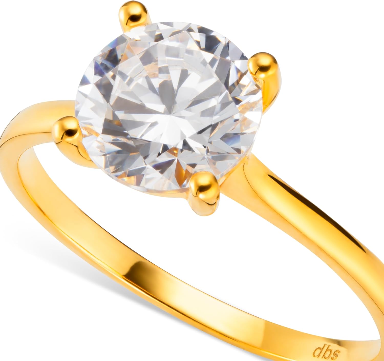 DBS Jewellery Women's 22ct Gold Round Solitaire Ring