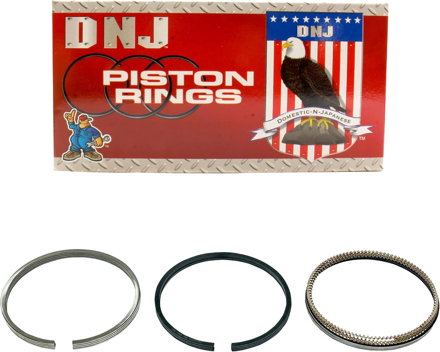 DNJ PR193A.20 Oversize Piston Ring Set For 14-15 Hyundai, Kia Elantra, Elantra GT, Tucson, Forte, Forte Koup, Forte5, Soul, Elantra Coupe 2.0L L4 DOHC