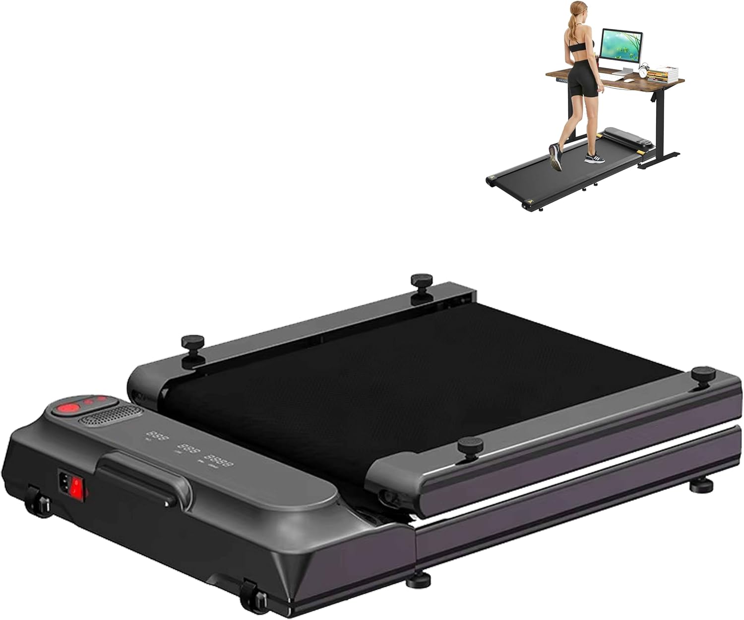 XEO HOME Foldable Walking Pad Treadmills for Home 180° Folding Treadmill Under Desk Running Machine With Bluetooth Speaker Remote & APP Control LED Display, Weight Capacity 120KG Speed 1.0-6.0 KM/H