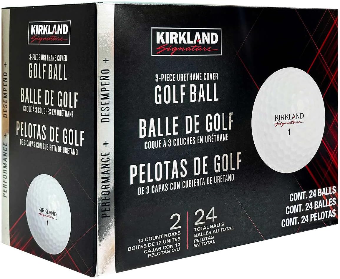 KIRKLAND Signature Three-Piece Golf Ball Urethane Cover Performance Plus