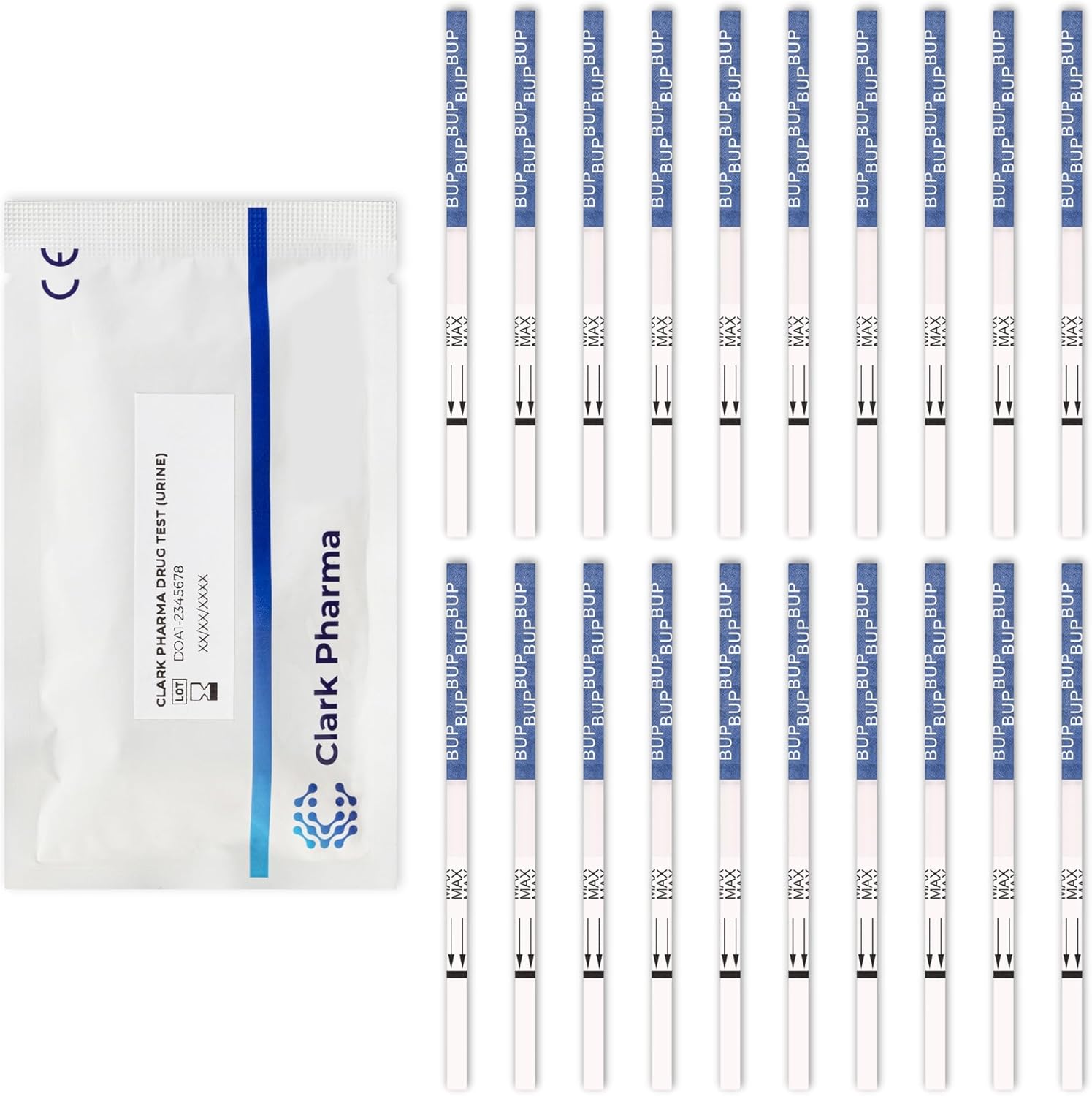 20 x Buprenorphine Drug Test Strips | Tests Urine for Buprenorphine | Buprenorphine Drug Testing Kit Screener