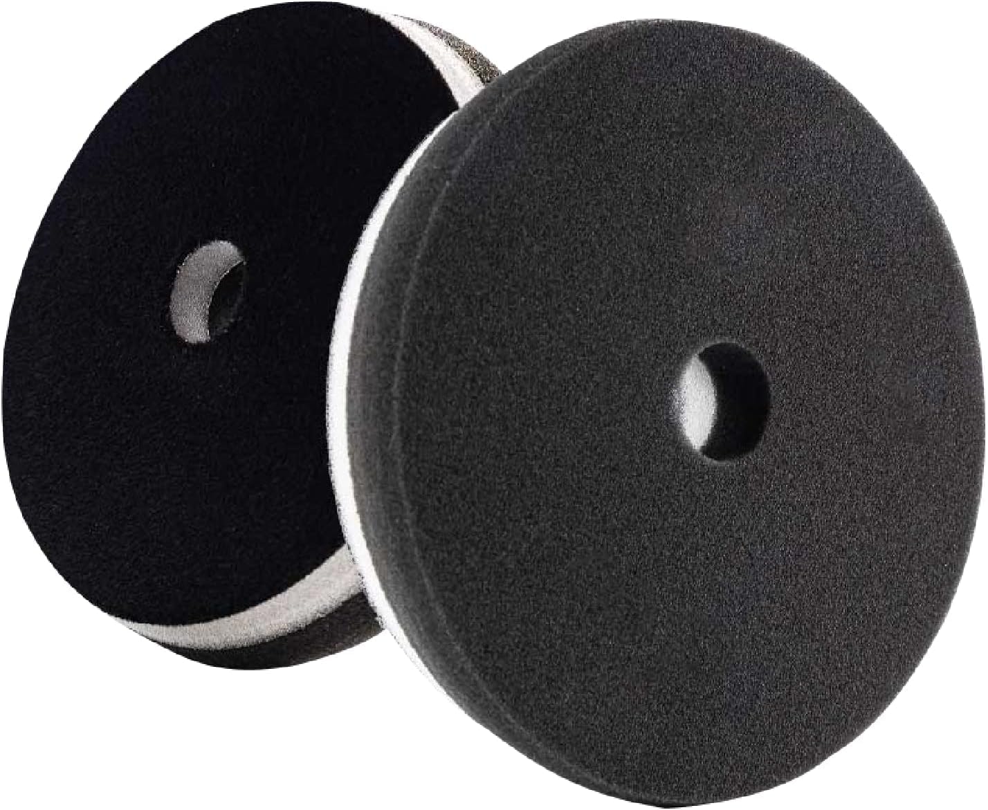 Lake Country 6.5" HDO Black Foam Finishing Pad (1-Pack)- Premium Heavy Duty Orbital Polishing Pads for Cars-Ultra Soft Foam Polishing Pads for Car Polishing Kit - Car Buffer Pads w/Tapered Edge