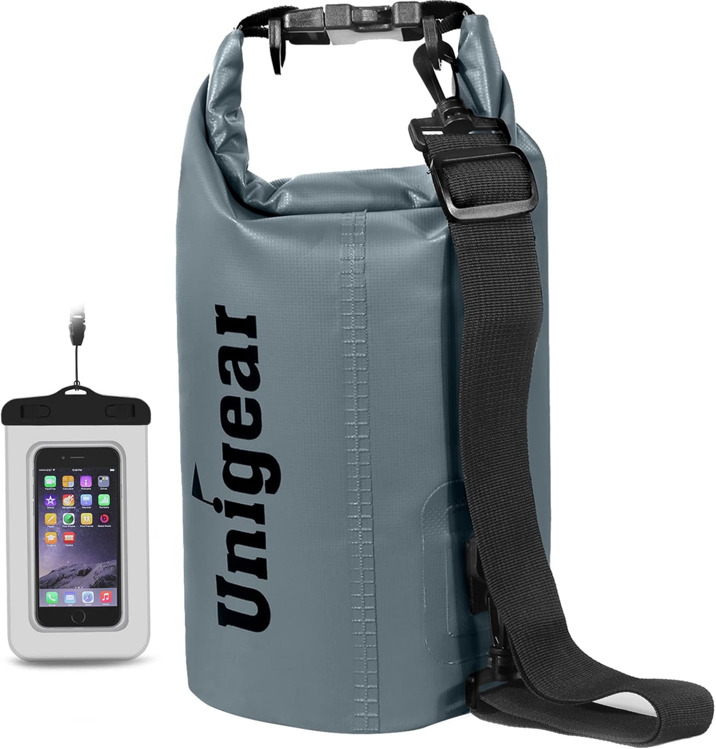 Unigear Waterproof Bag, Waterproof Dry Bags for Hiking, Kayaking, Fishing, Rafting, Camping, Skiing with Free Tribute A Waterproof Phone Case