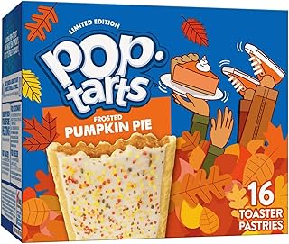 Kellogg's, Pop Tarts, Pumpkin Pie, Limited Edition, 16-Count, 28.2oz Box