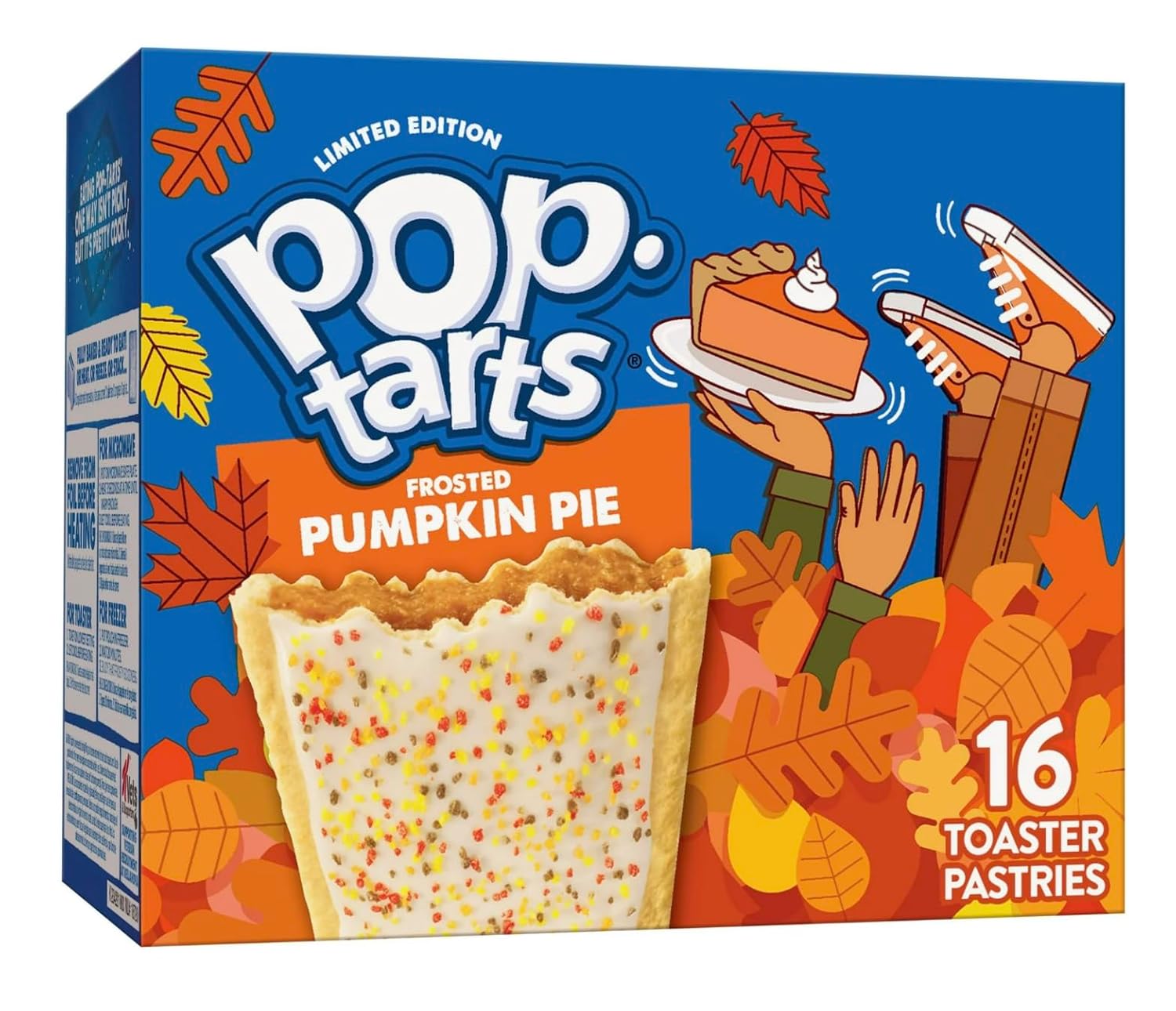 Kellogg's, Pop Tarts, Pumpkin Pie, Limited Edition, 16-Count, 28.2oz Box
