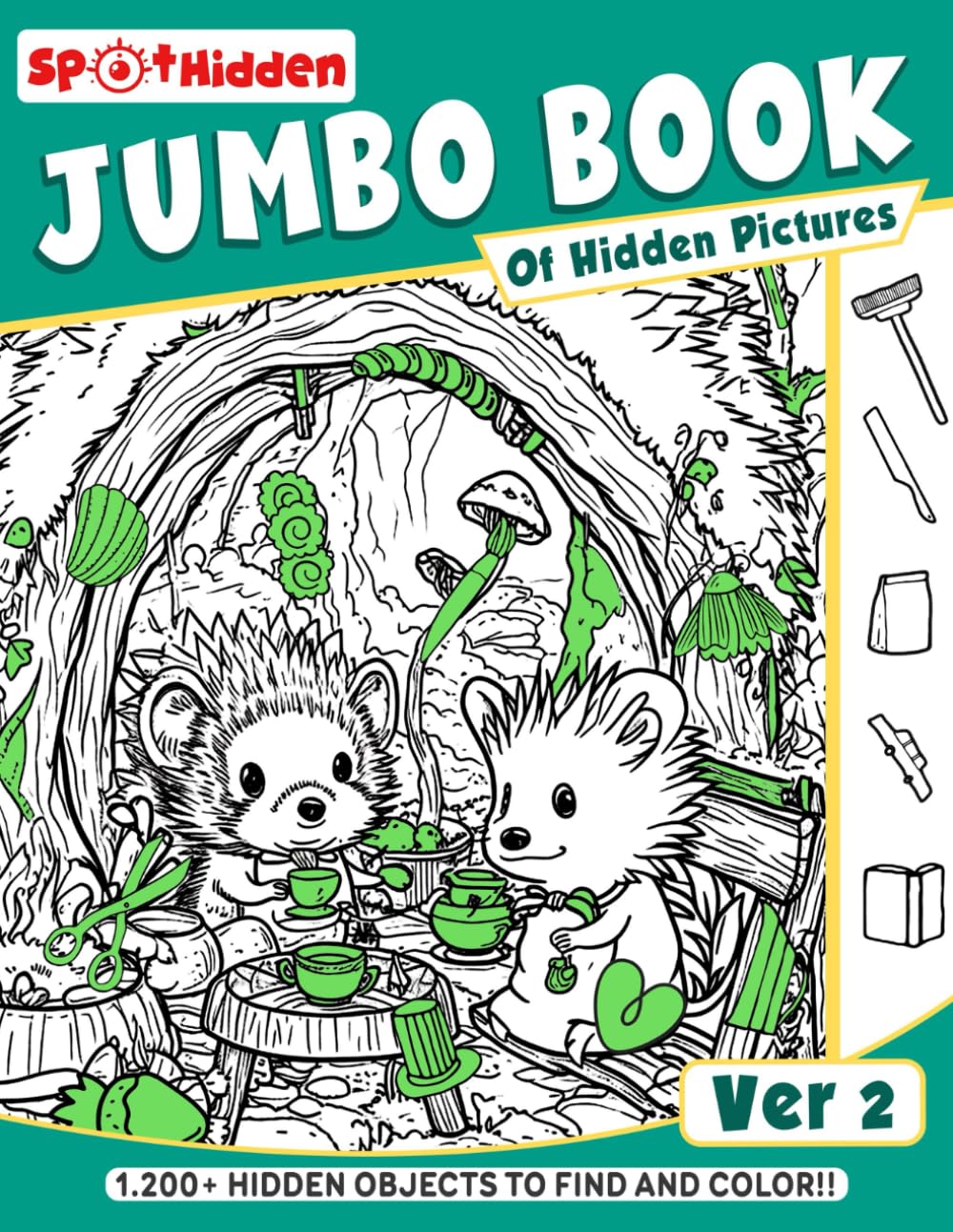 Jumbo Book of Hidden Pictures ver 2: Sharpen Observation Skills with Entertaining Search-and-Find Activities | Ideal for Developing Focus and Creativity