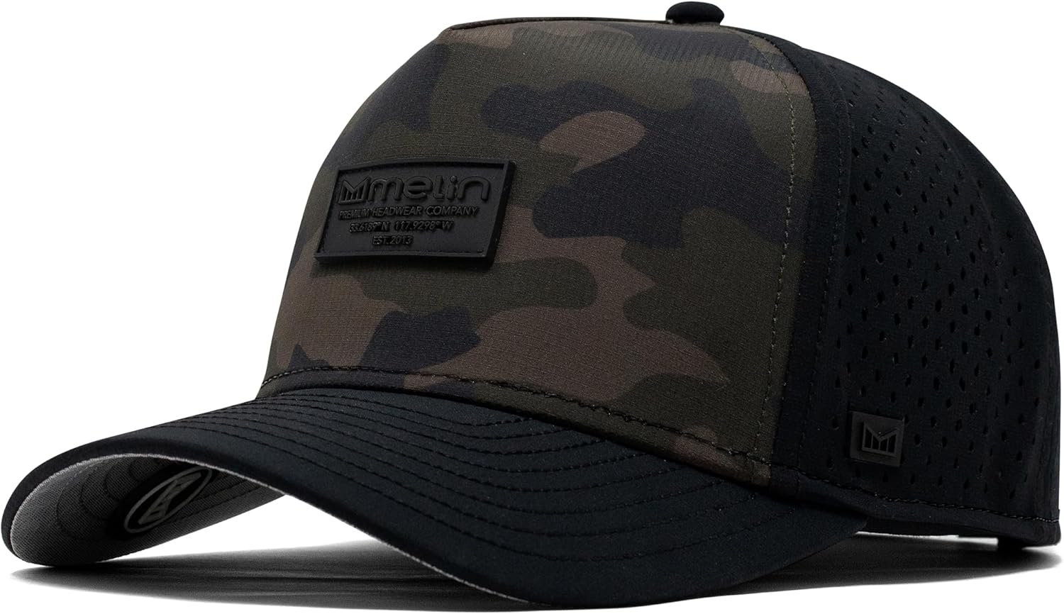 melin Odysea Brick Hydro, Snapback Hats, Water-Resistant Baseball Cap for Men & Women, Golf, Running, or Workout Hat