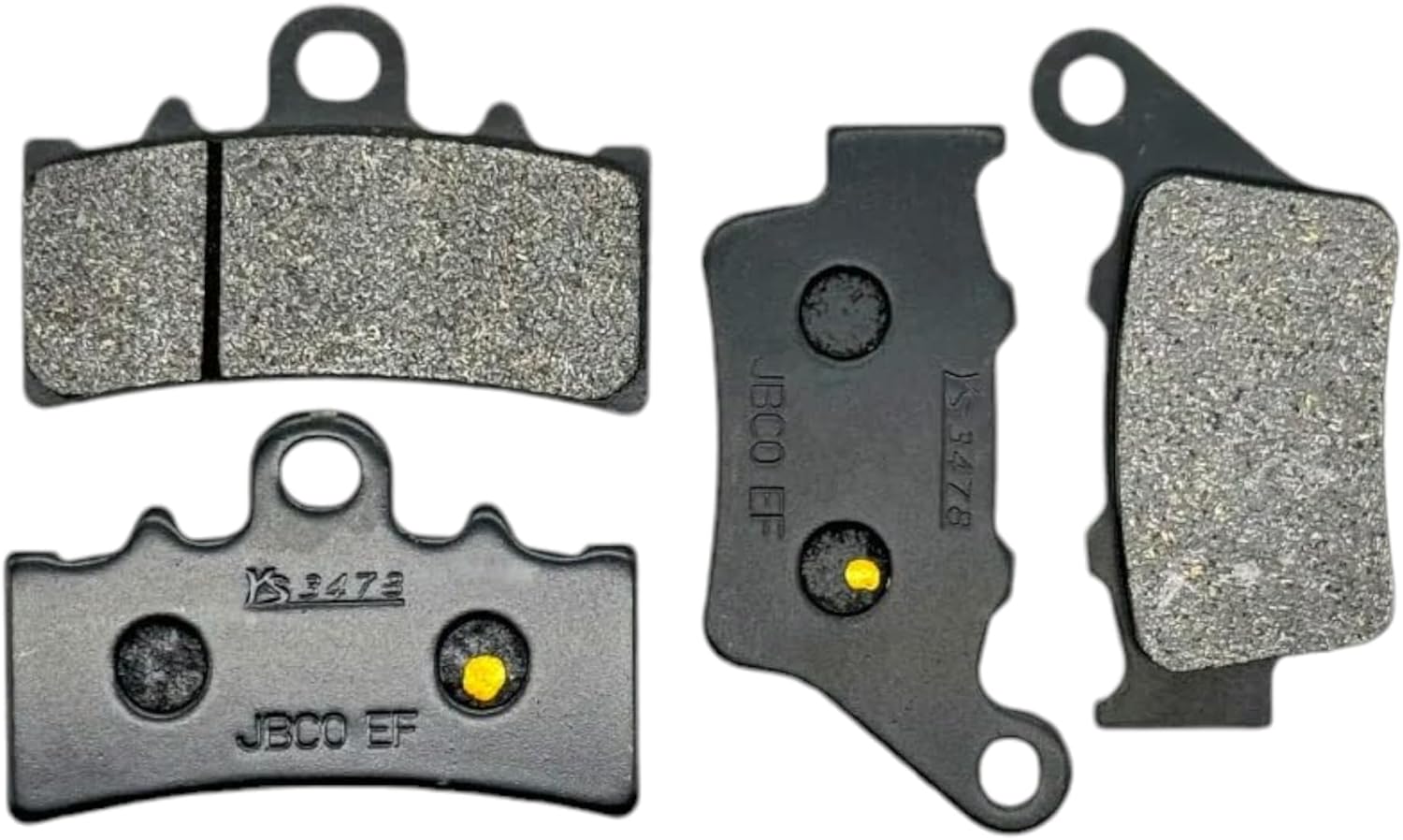 MotoForge Dynamics High-Performance Motorcycle Brake Pads for K-T-M Duke 125 (2011-2024) Duke 200 (2012-2021), Duke 250 (2014-2024), Front & Rear, Durable Ceramic Compound for Superior Stopping Power