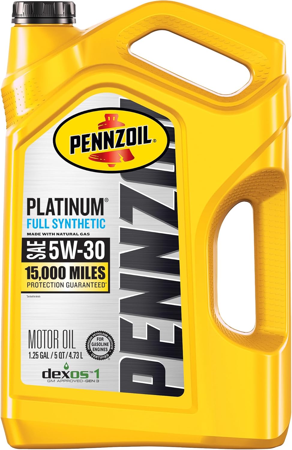Pennzoil Platinum Full Synthetic 5W-30 Motor Oil, 5 Quart