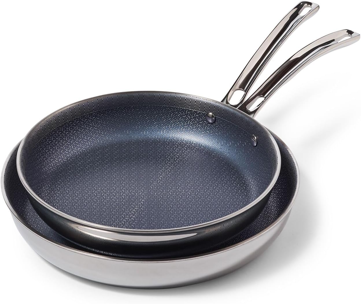Viking Culinary Hybrid Plus 3-Ply Nonstick Fry Pan, 2-Piece Set, 9.5 and 11 Inches