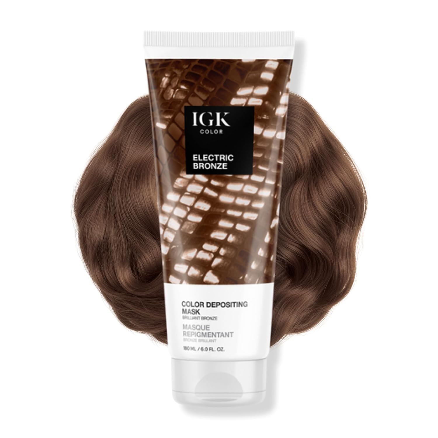 IGK Electric Bronze Hair Gloss + Semi-Permanent Color Depositing Mask
