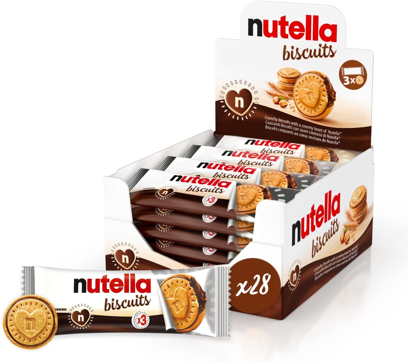 Nutella Chocolate Biscuits, Chocolate Snack 3x28