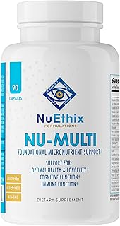 NuEthix Formulations Nu-Multi Foundational Micronutrient Support Dietary Supplement, 90 Capsules