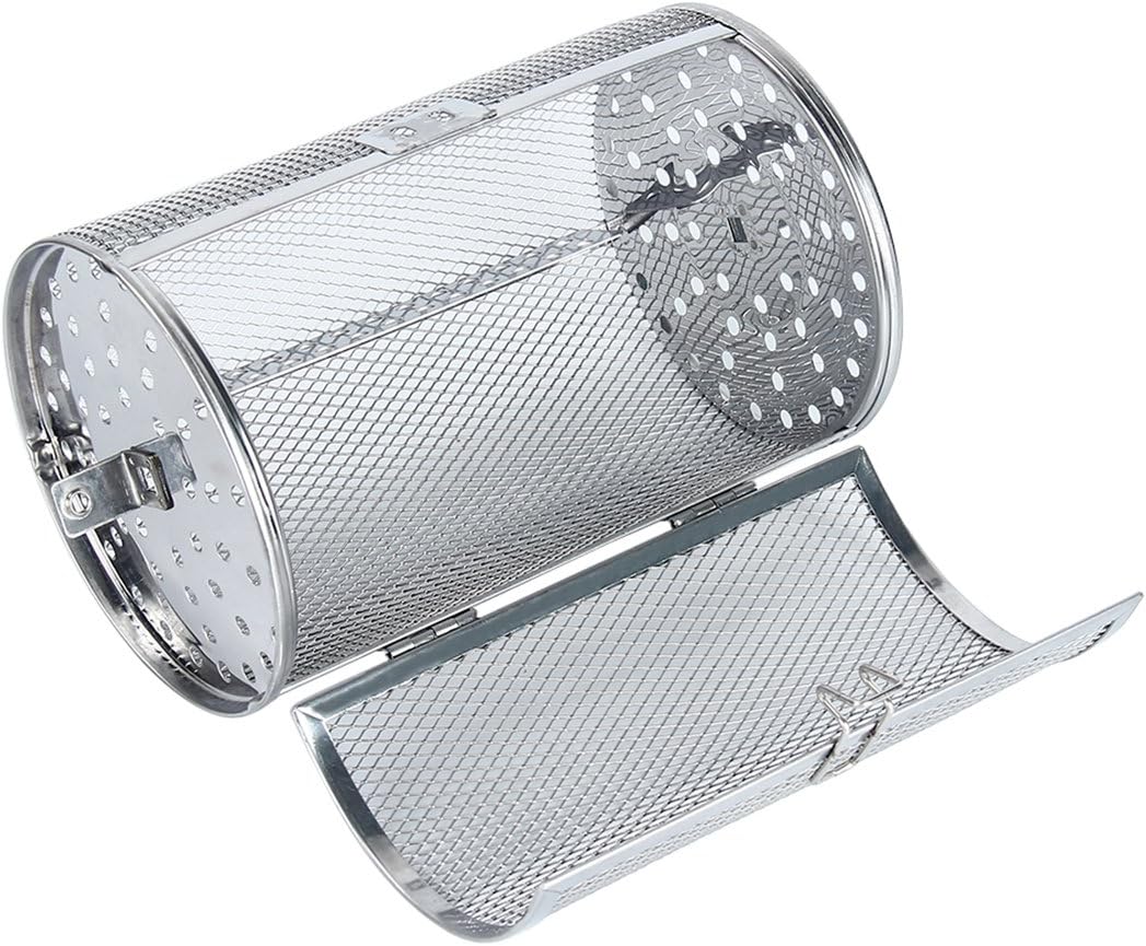 Kitchnexus Rotisserie Basket Cage Roaster Drum Coffee Bean Nuts BBQ Grill Stainless Steel Air Fry Oven Accessories