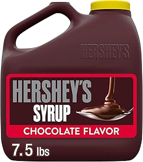 HERSHEY'S Chocolate Flavored Syrup Bulk Jug, 7 lb 8 oz
