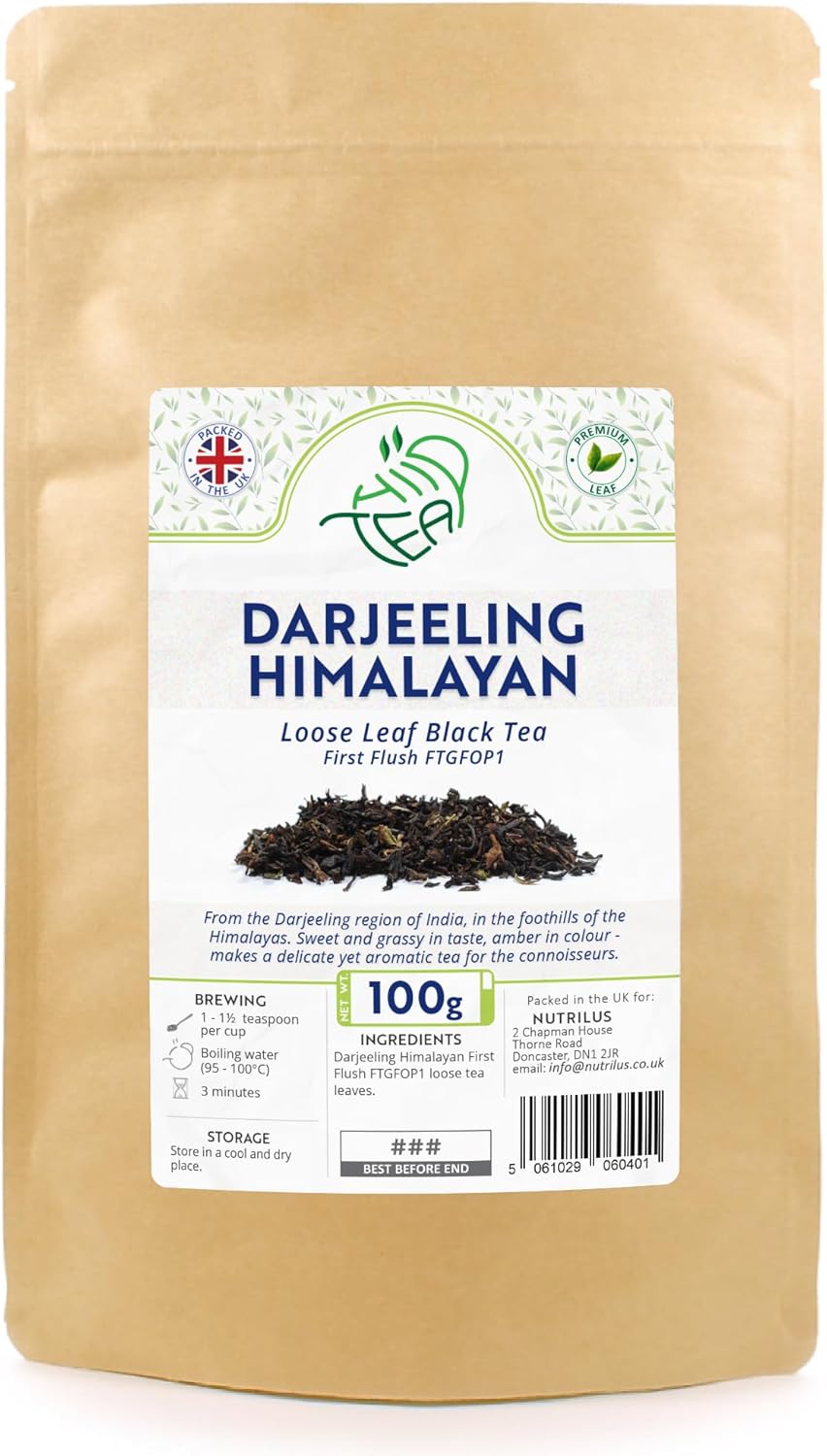 Darjeeling Himalayan First Flush FTGFOP1 Premium Black Loose Leaf Tea (100g)