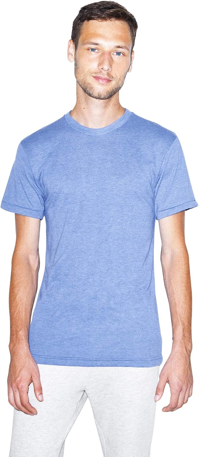 American Apparel Men's Tri-Blend Short Sleeve Track Shirt