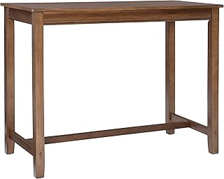 Linon Rustic 36 inch Height Pub Claridge Table, Rustci Brown Counter