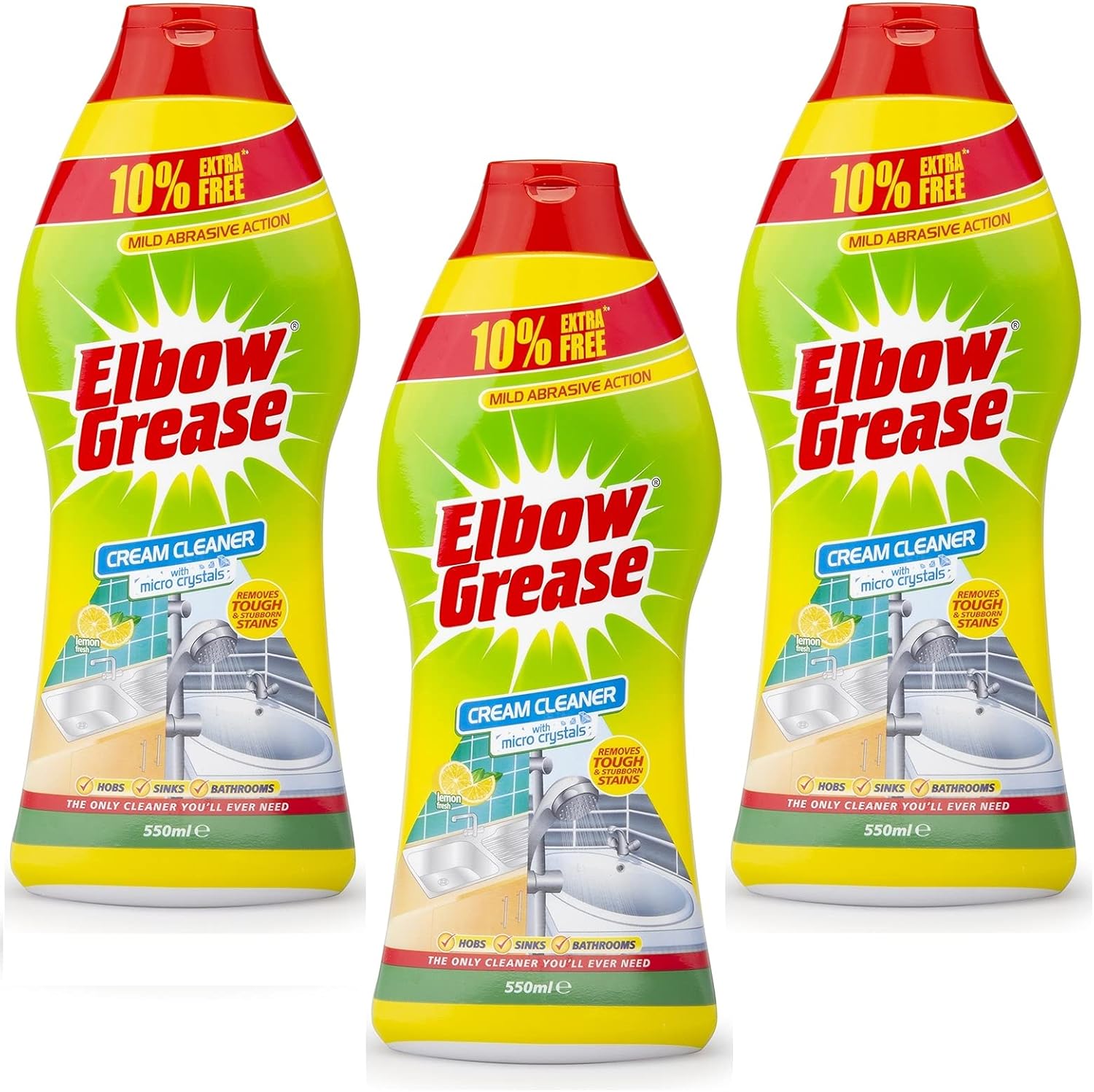 3 x Elbow Grease Cream Cleaner