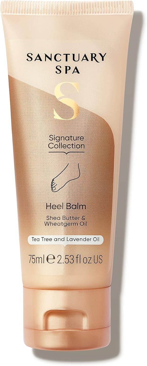 Sanctuary Spa Heel Balm, No Mineral Oil, Cruelty Free and Vegan Shea Butter Foot Repair Cream, 75 ml