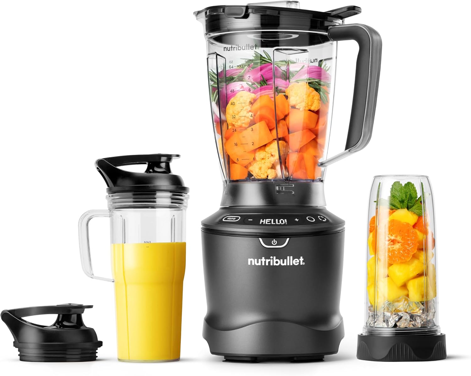 nutribullet® SmartSense Blender Combo, 1400 Watts, Gunmetal Gray, NBF50700