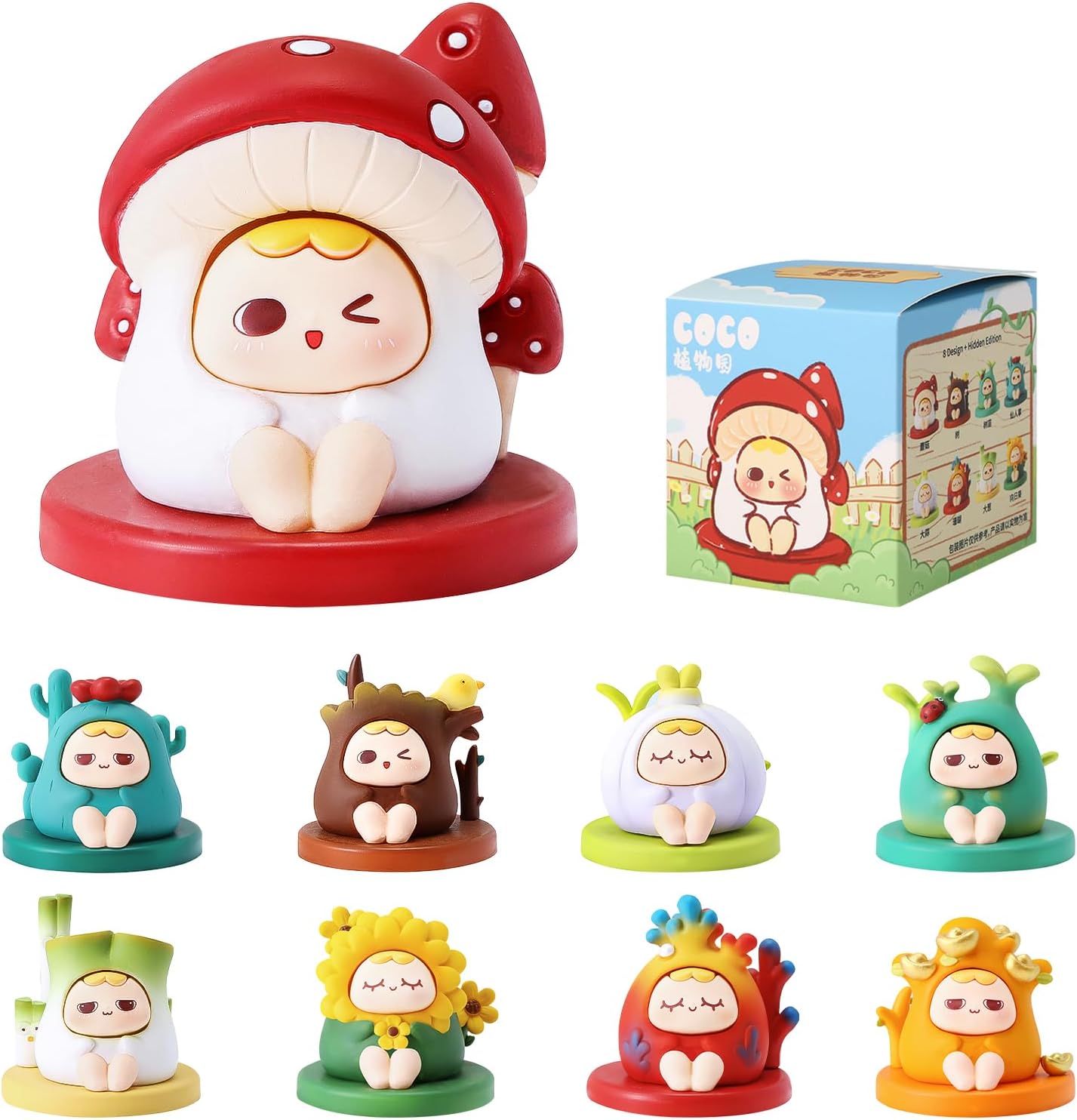 Coco Plant Series Blind Box 1PC Mystery Box Cute Figures Collectibles Birthday Gift Random Design