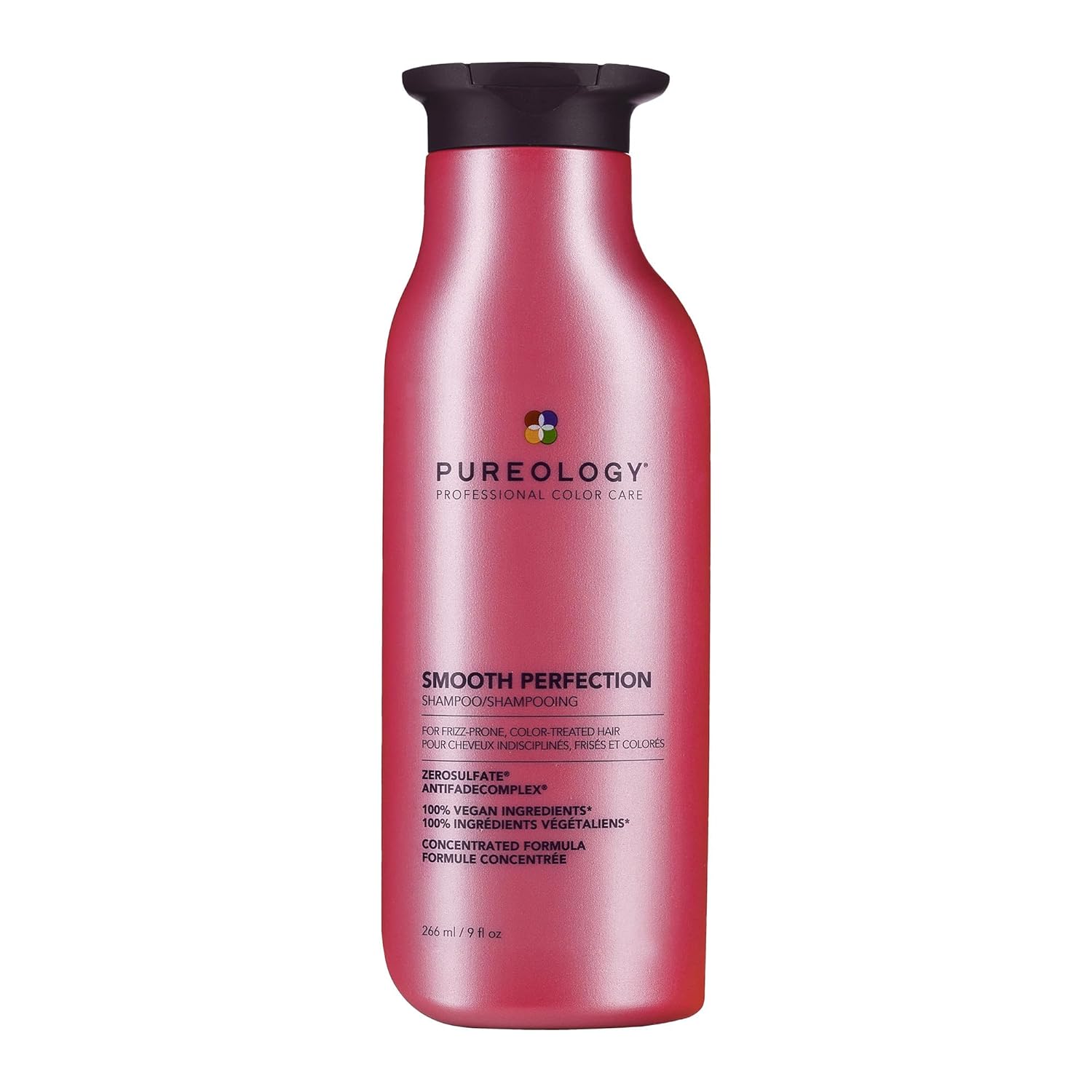 Pureology Smooth Perfection Shampoo - For Frizzy and Color-Treated Hair, Smooths Hair & Controls Frizz, Sulfate-Free & Vegan