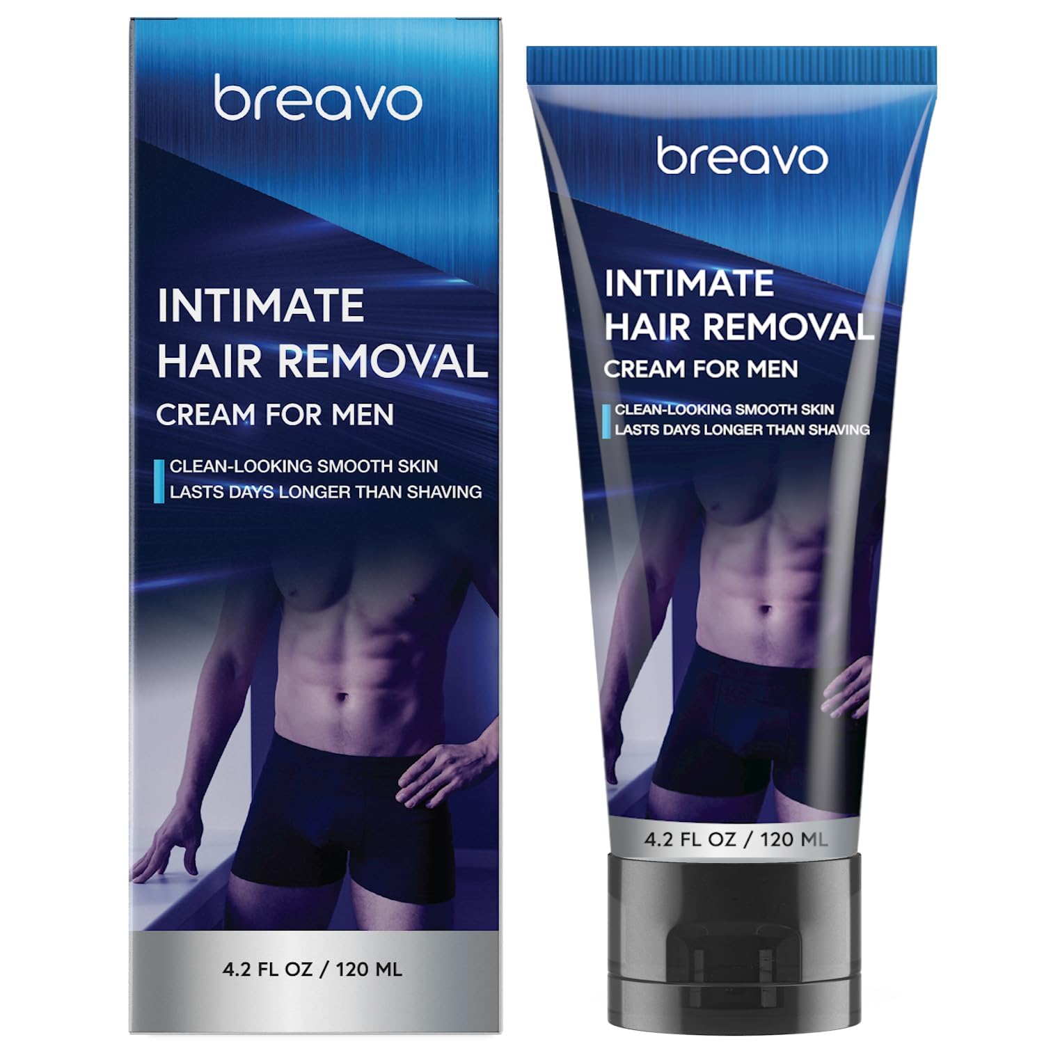 Men's Intimate Hair Removal Cream: Private At-Home Solution – Painless, Soothing Depilatory for Unwanted Coarse Male Body Hair,Suitable for All Skin Types