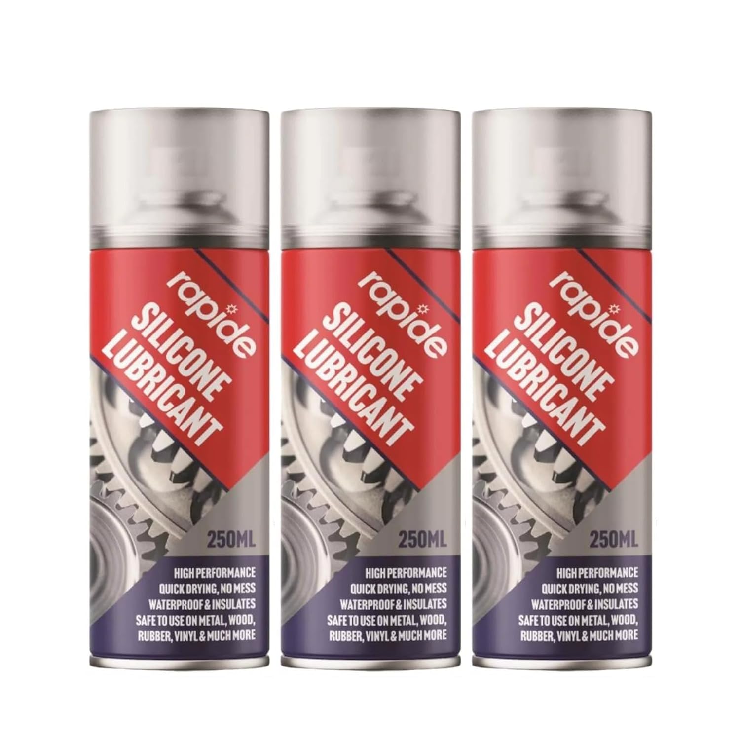 250 ML Silicone Lubricant Spray, Fast-Drying Nature, Long-Lasting Protection, Water-Resistant Properties, Multiple Uses And Easy To Store, (3PCS)
