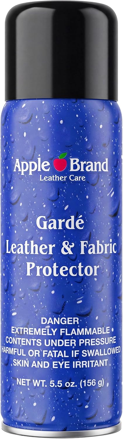Apple Brand Garde Rain & Stain Water Repellent Protector Spray | For handbags, shoes, boots and furniture. Won't alter color. Great for vachetta leather.
