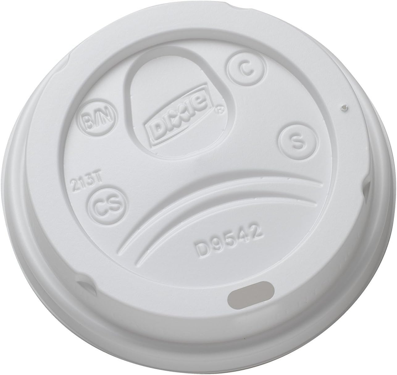 Dixie D9542W Dome Lid for 10/16 Ounce PerfecTouch Cups and 12/20 Ounce Paper Hot Cups, White. 200 Lids (4 x 50 Packs)
