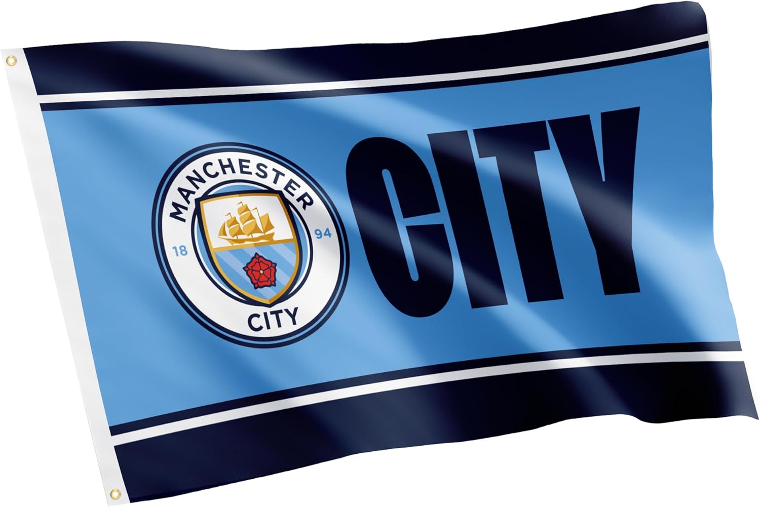Desert Cactus Manchester City Flag Man City MCFC Football Soccer 100% Polyester Indoor Outdoor 3x5 feet Banner (Flag C)