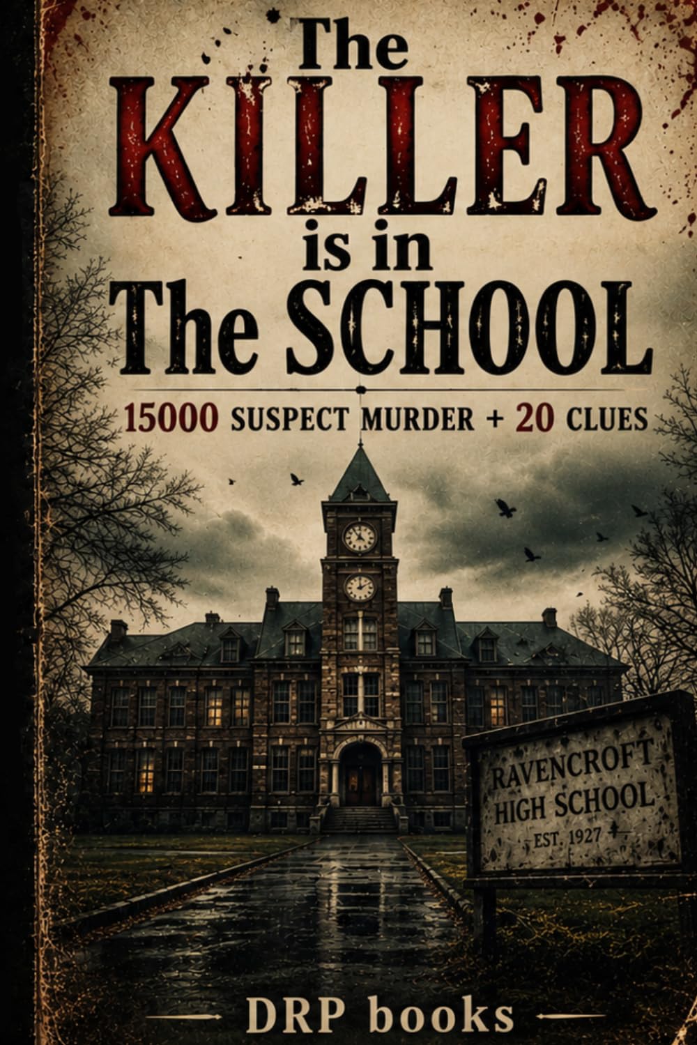 The Killer is in The School: 15000 suspects with 20 clues Murder Mystery Logic Puzzles Crime Puzzle Book for Adults & Teens