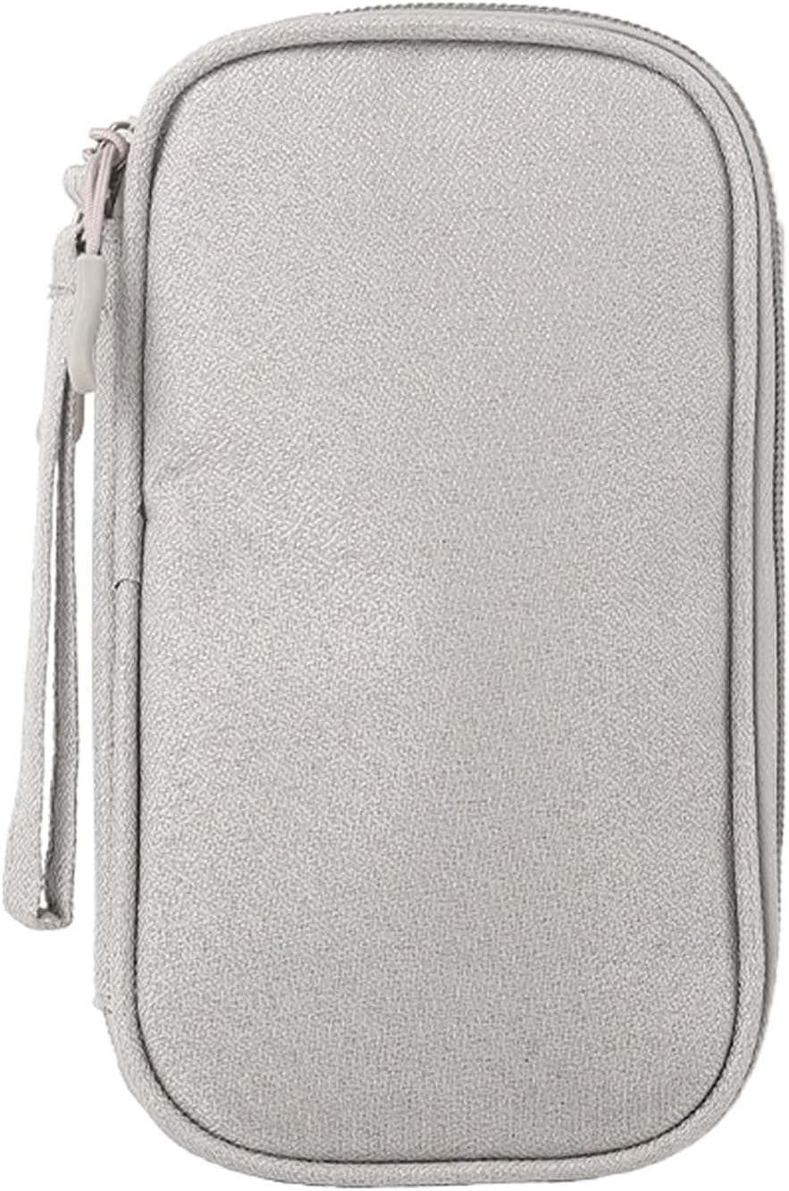 BaiBaoHui Double-Layer Electronic Organizer Bag – Compact Travel Storage Case for Chargers, Cables, Power Supplies, USB Drives & Hard Drives, Portable Accessory Pouch with Secure Compartments