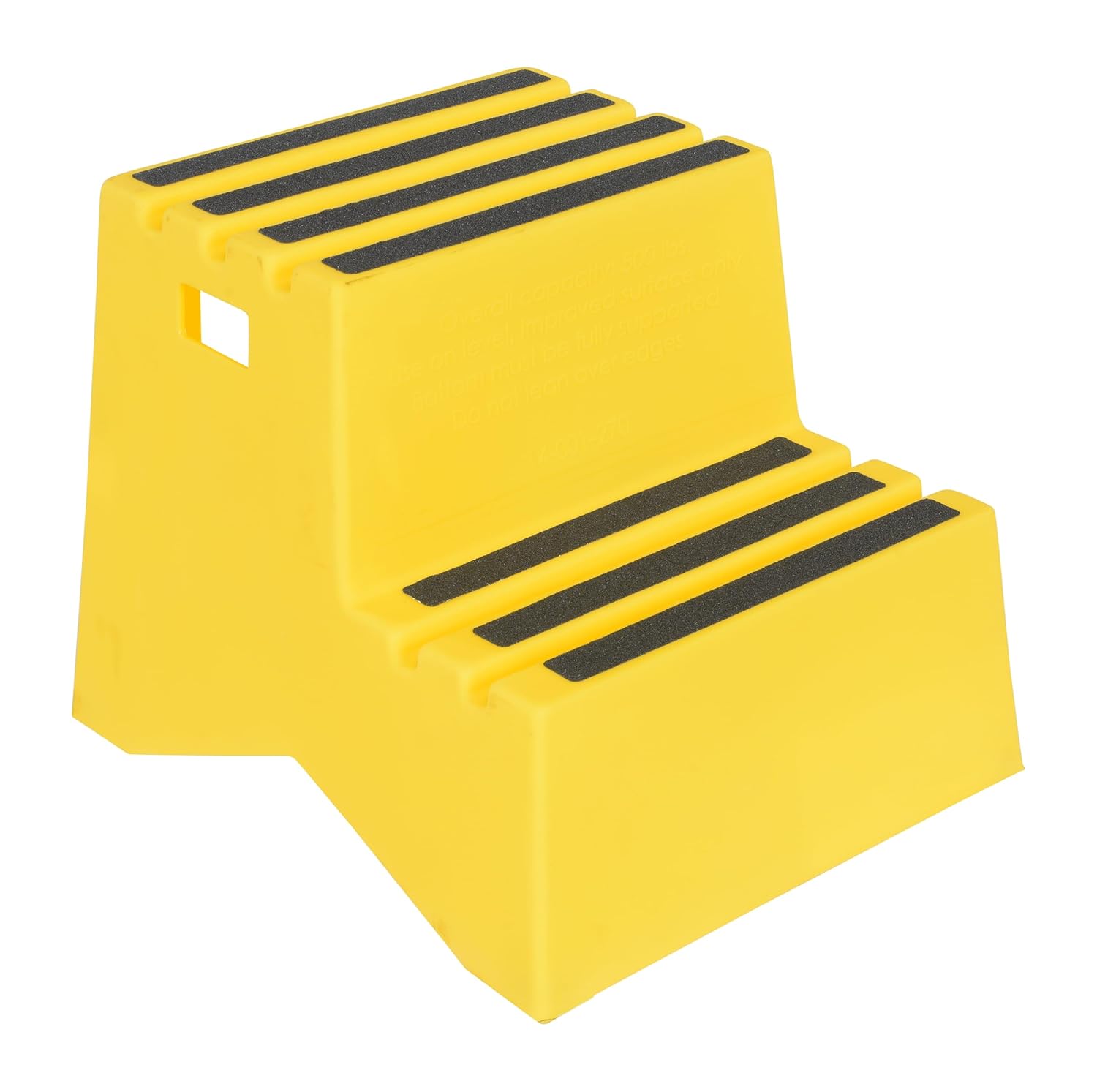 Vestil VST-2-Y Polyethylene Step Stool, 2 Step, Yellow