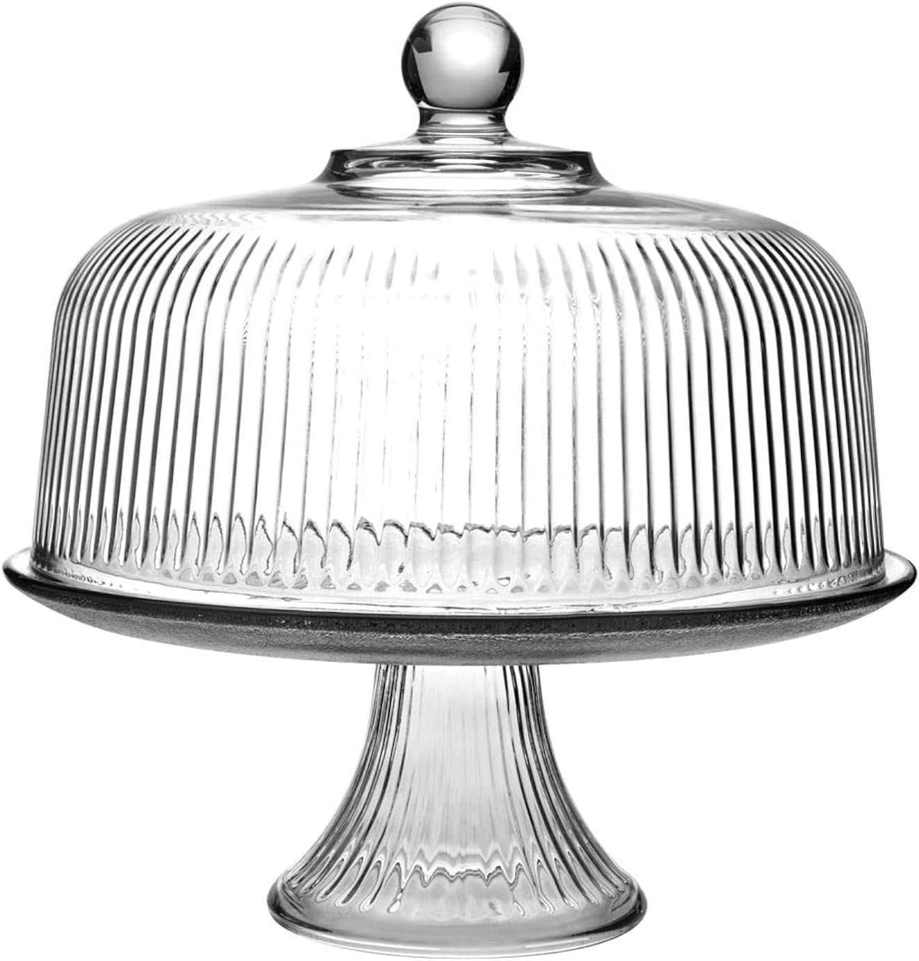 Anchor Hocking Monaco Cake Set, STD, Crystal