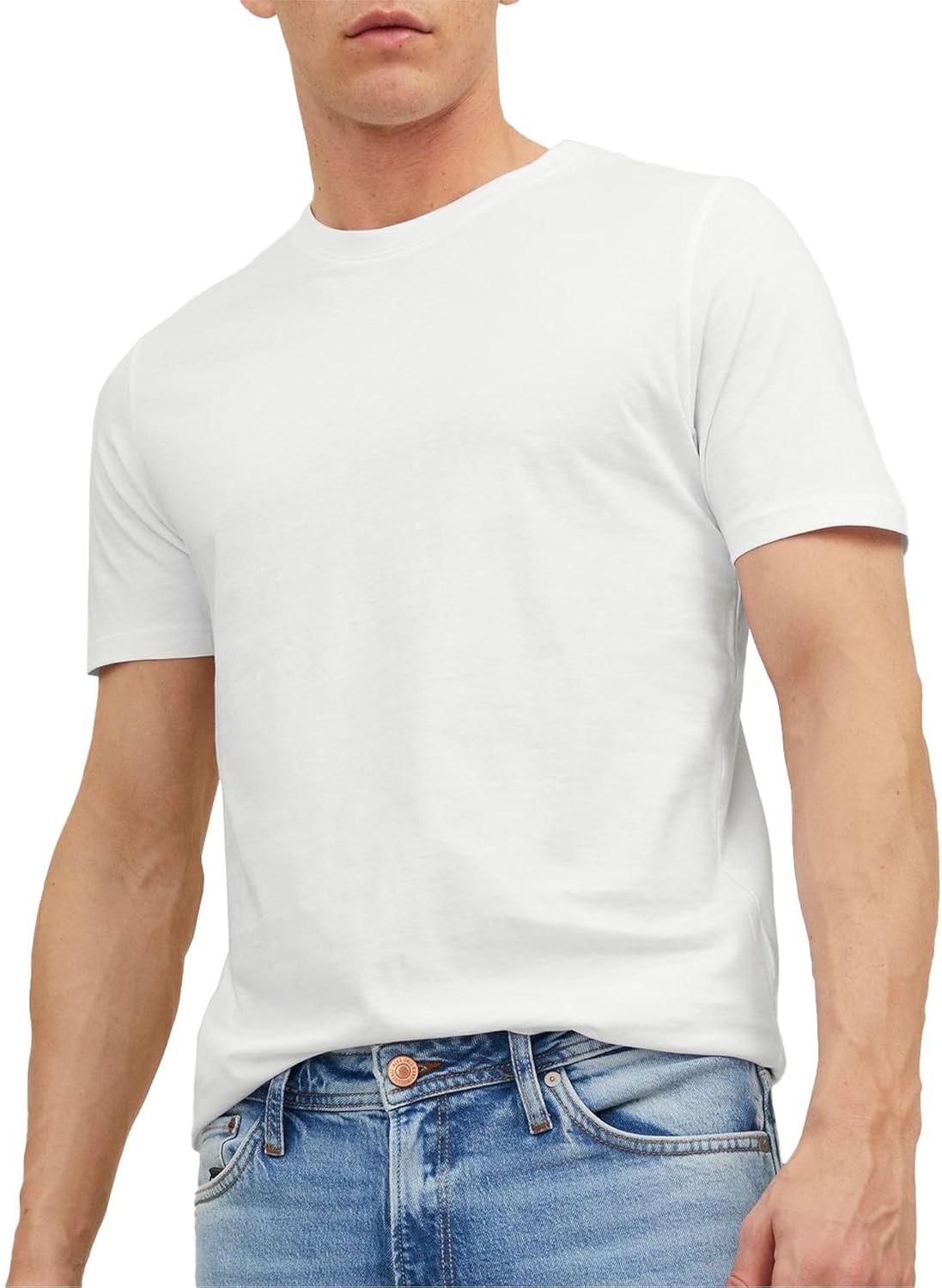 JACK & JONES Men's Jjeorganic Basic Tee Ss O-Neck Noos T-Shirt
