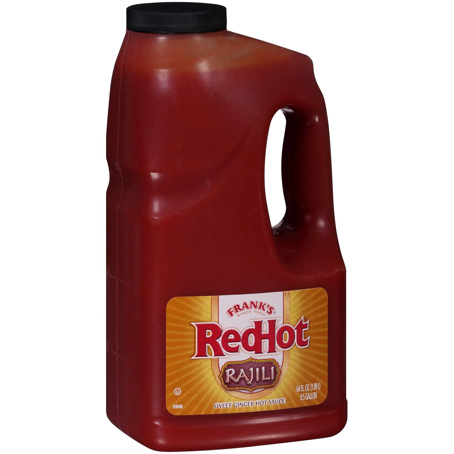 Frank's RedHot Rajili Sauce, 0.5 gal - One Half Gallon Jug of Red Hot Sweet Ginger Rajili Sauce with a Red Jalapeno and Sweet Ginger Sauce Fusion