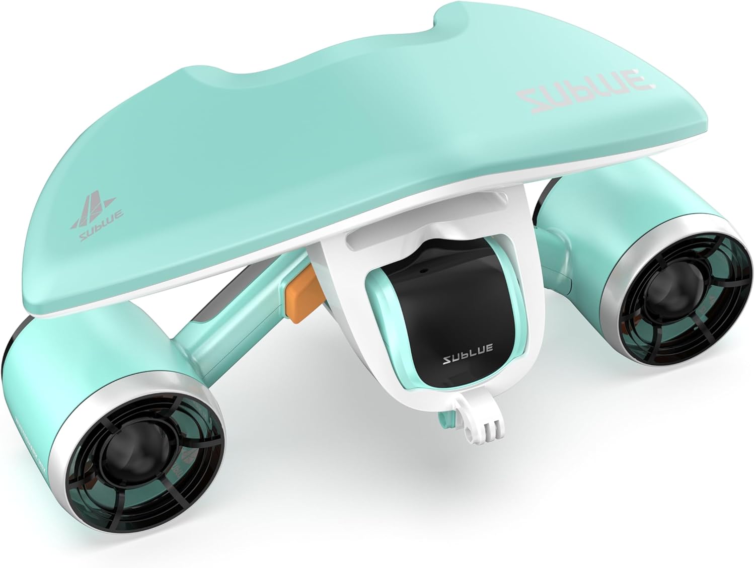 Mix Underwater Scooter with Action Camera Mount 30 Minutes 22lbf 131ft Waterproof Dual Motors Water Sports Pool Diving Snorkeling for Adults Gray Battery Version